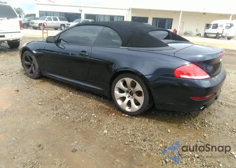 2008 BMW 650I из США, поврежденный, VIN WBAEB53578CX63760